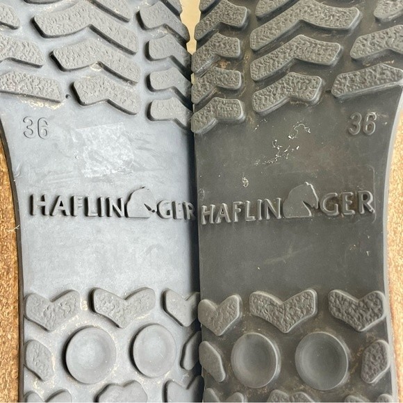 Haflinger Womens Size 36 Black Slip On Scuffed Leather Mule/Clog - Picture 13 of 13